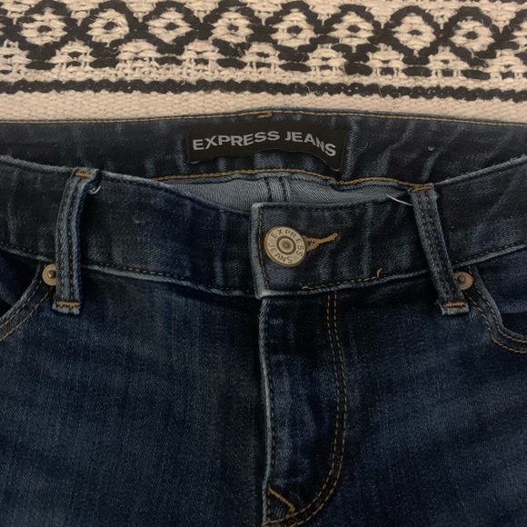 SOLD express Dark Wash Skinny Jeans - Picture 3 of 7